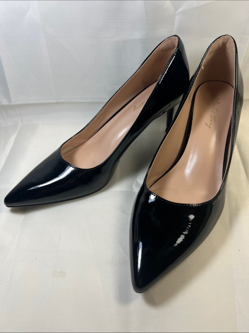 Classic Black Patent Pointed-Toe Pumps